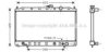AVA QUALITY COOLING MT2081 Radiator, engine cooling